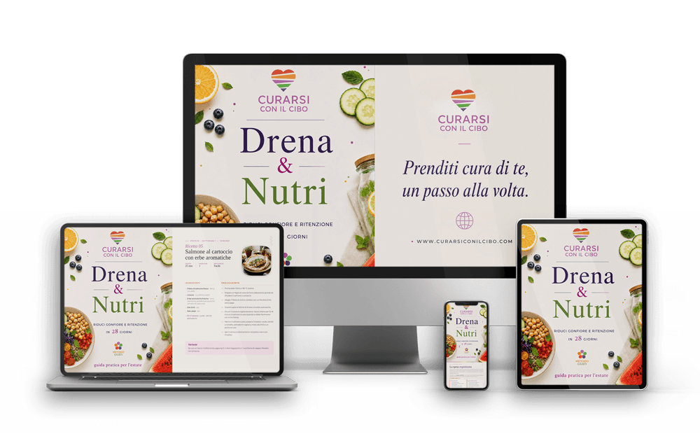 Guida Drena & Nutri su tablet — anteprima del PDF