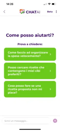 La chat di supporto sempre attiva dentro l'app Combiyou